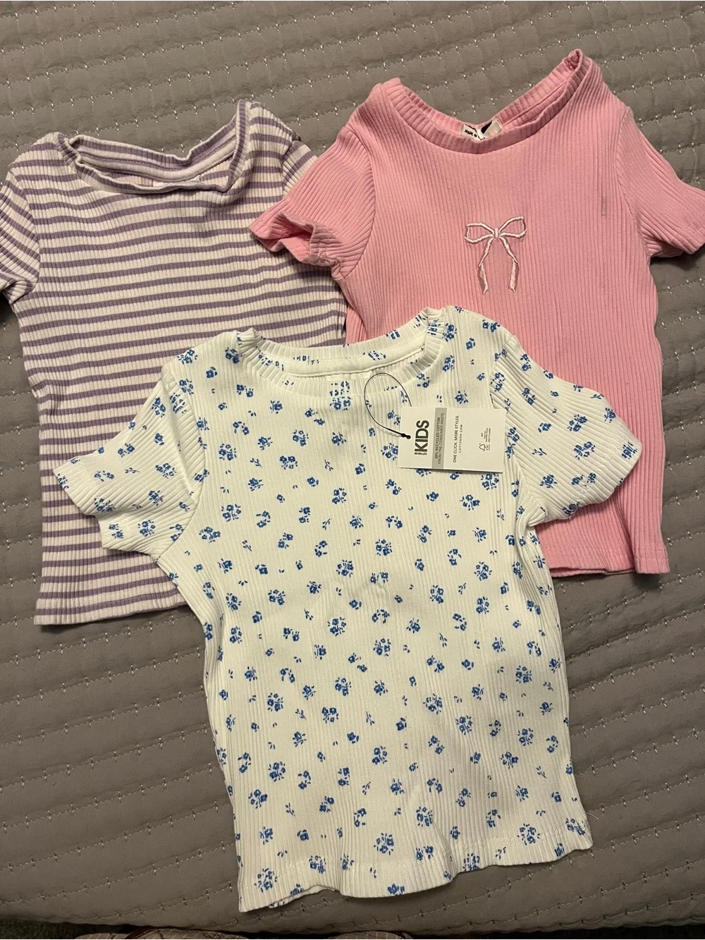 Cotton On Kids Ribbed Tee Bundle (3)